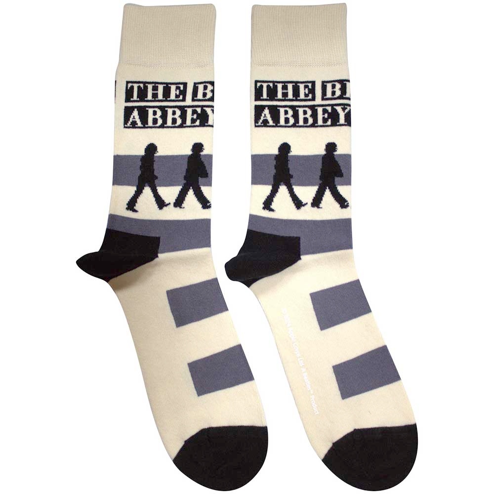 The Beatles - Abbey Road Crossing Sokken - Creme